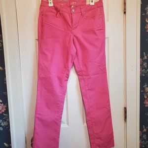 Loft | Pink Modern Straight Corduroy Pants 28/ 6